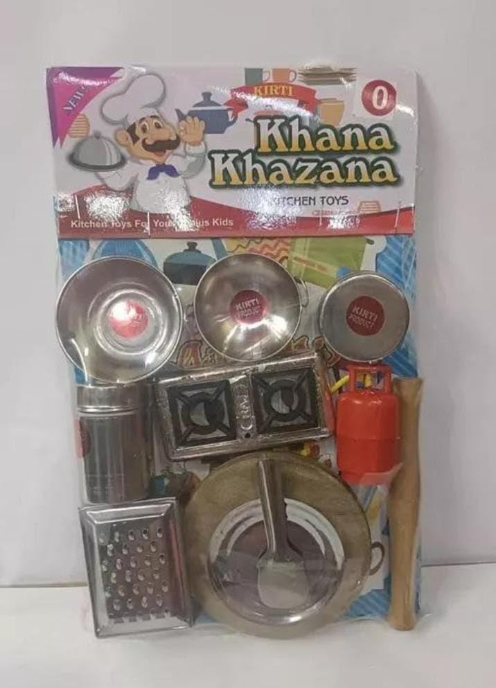 Mini khana khazana Steel Set of 11 pcs Cooking Set for Kids. (B0DC1CJVHT) Amazon Price History, Amazon Price Tracker