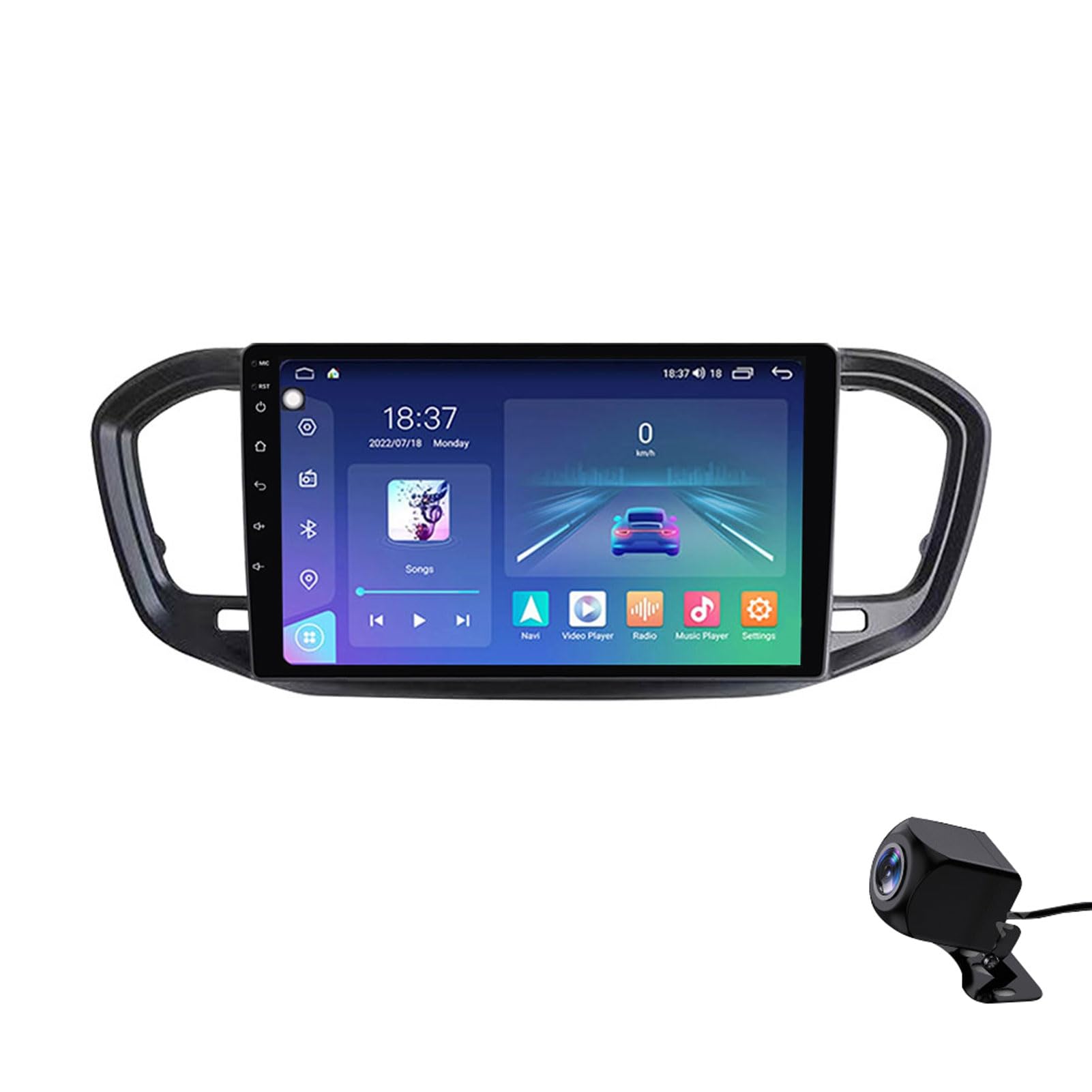 Radio de coche Lada Vesta 2023 con GPS navigation, Android 12 y cámara trasera