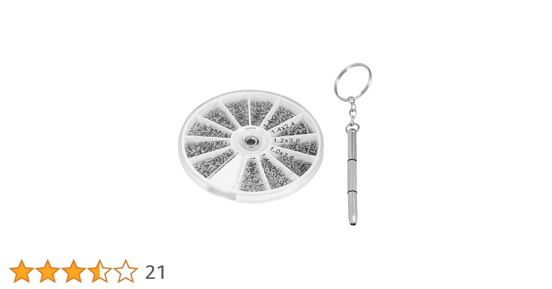 Amazon | 眼鏡用ねじ メガネ用 ミニドライバー付き ネジセット