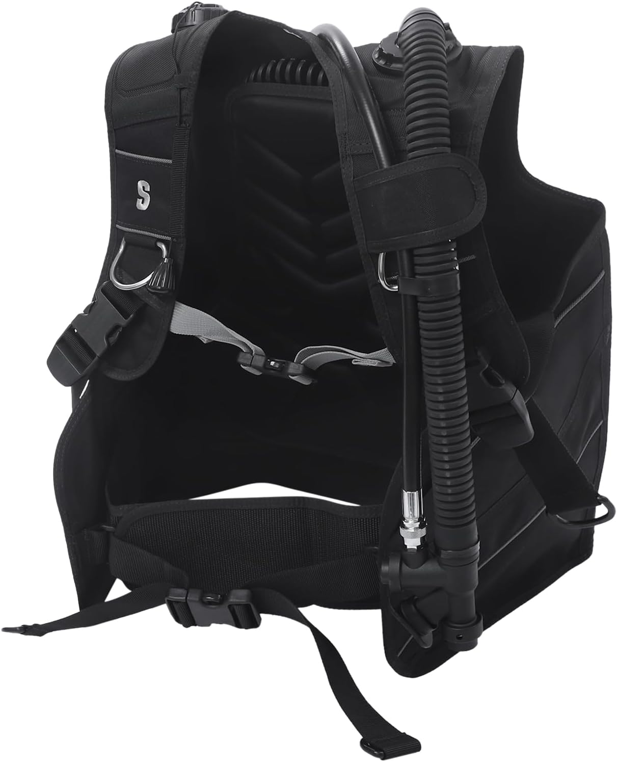 Scuba Diving Jacket BCD with Quick-Release Buckles & Air Release Valves, Integrated Jacket Style Buoyancy Control Device with Weight Pockets, Adjustable Scuba BCD for Travel Diving