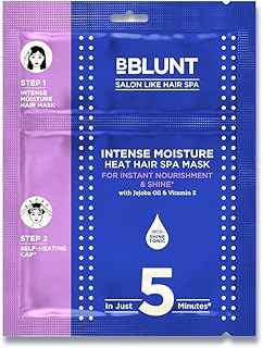 Intense Moisture Heat Hair Spa Mask with Jojoba Oil & Vitamin E for Salon-Like Hair Spa at Home - 70 g