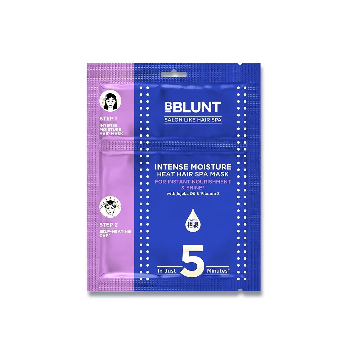 BBLUNT Intense Moisture Hair Spa Mask with Self-Heating...