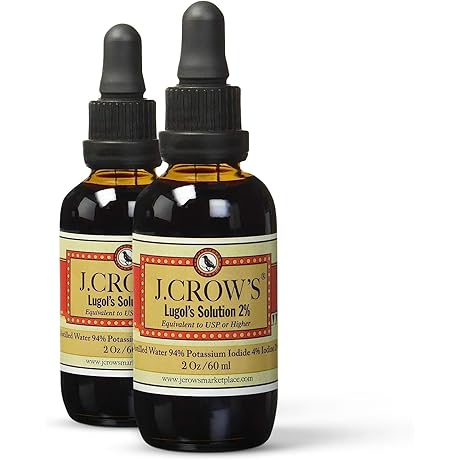 J.Crow's Lugol's Iodine Solution: A Dependable Iodine Test Kit for Humans