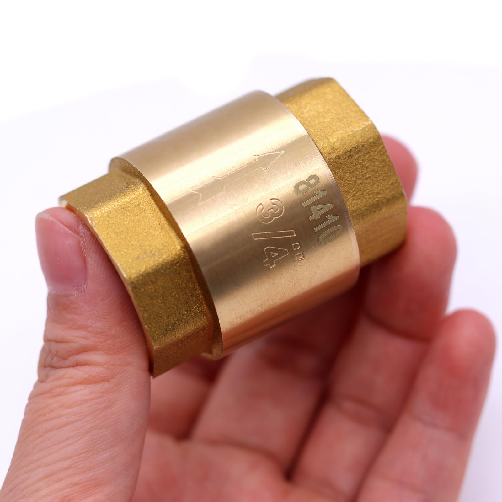 Valvola Di Non Ritorno 3/4 In Ottone Con Cestello Acciaio Inox - Valvola Di Fondo Per Pompe, 10 Bar