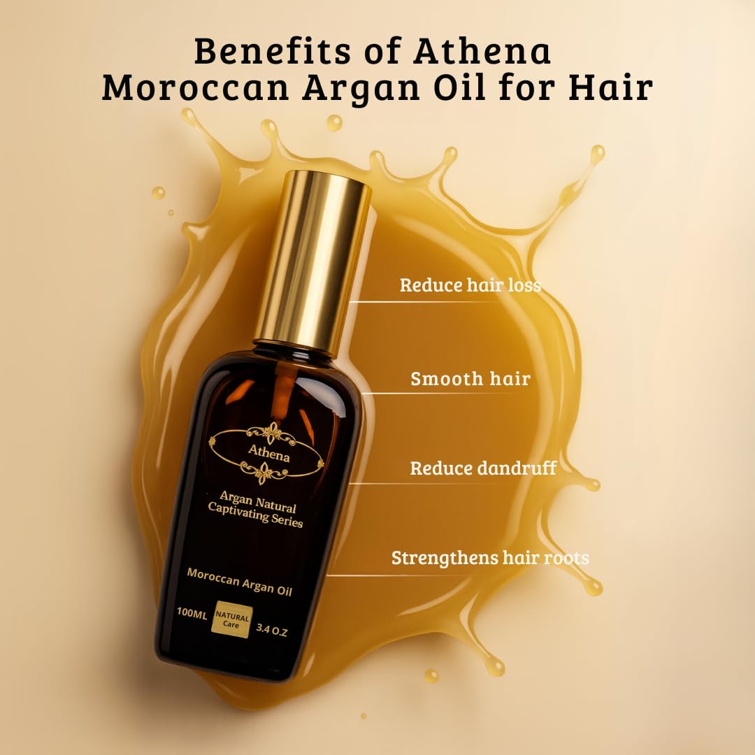 Athena Anti-Frizz Smoothing Serum - with Argan Oil & Linseed Formula for Hair Extensions & Wigs (100ml), 100 ml (Pack of 1) - Image 2