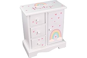 My Bambino Personalized Rainbow Jewelry Box Organizer