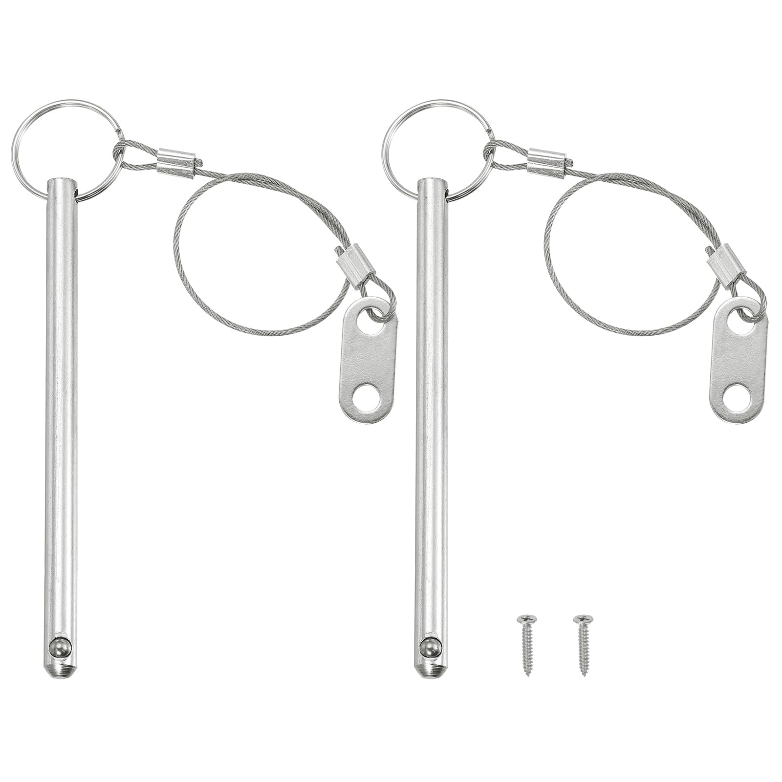 PATIKIL Quick Release Pin, Diameter 5/16"(8mm), Total Length 3.6"(92mm), Effective Length 3.1"(78mm)
