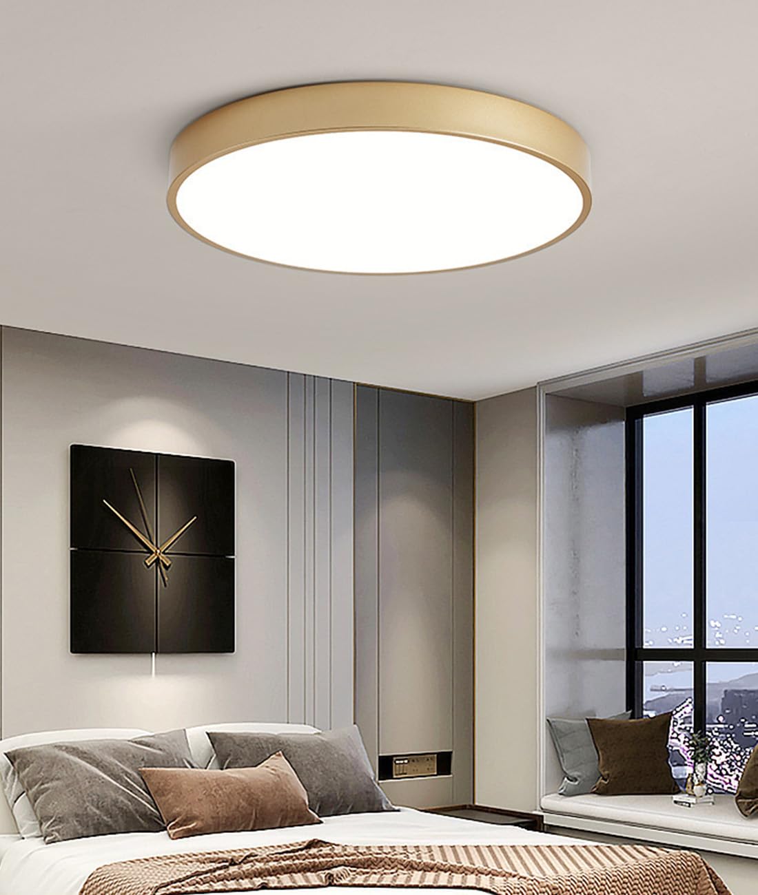 Plafoniera LED dimmerabile Lampada da soffitto moderna per soggiorno Apparecchio Creatività Rettangolo Quadrato Paralume in acrilico Design Lampadario Camera da letto Tavolo da pranzo Illuminazione a