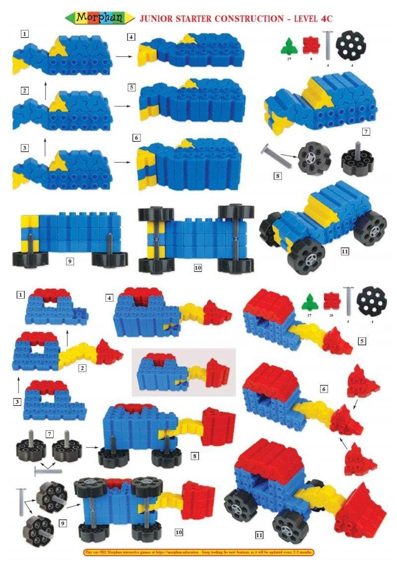 Morphun 12 vehículos 150 piezas juego de construcción bloques de construcción vehículo kit de construcción para niños