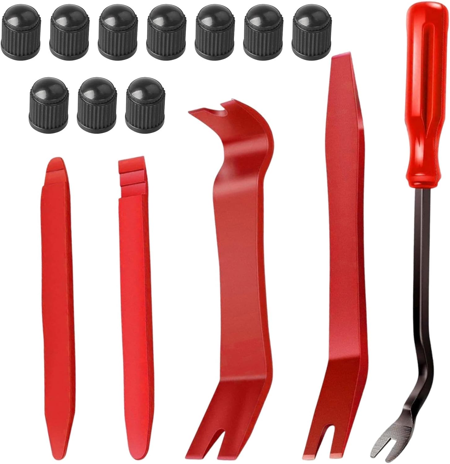 Auto Trim Removal Tool Kit, 15 Pcs Rugged Pry Tools & Car Fastener Rivet Clips Remover No