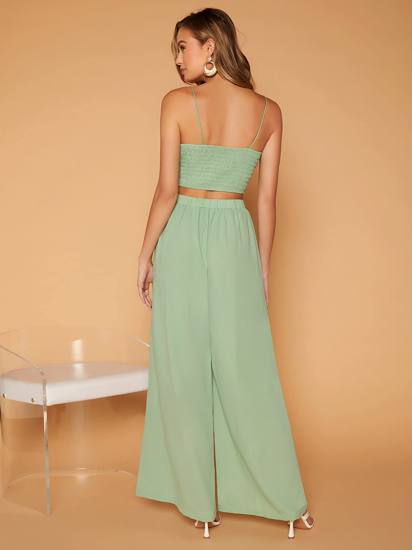 mint green cami