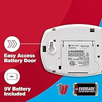 Vista 3 de First Alert Detector de Monóxido de Carbono CO400, Alarma Operada con Pilas, Paquete de 1