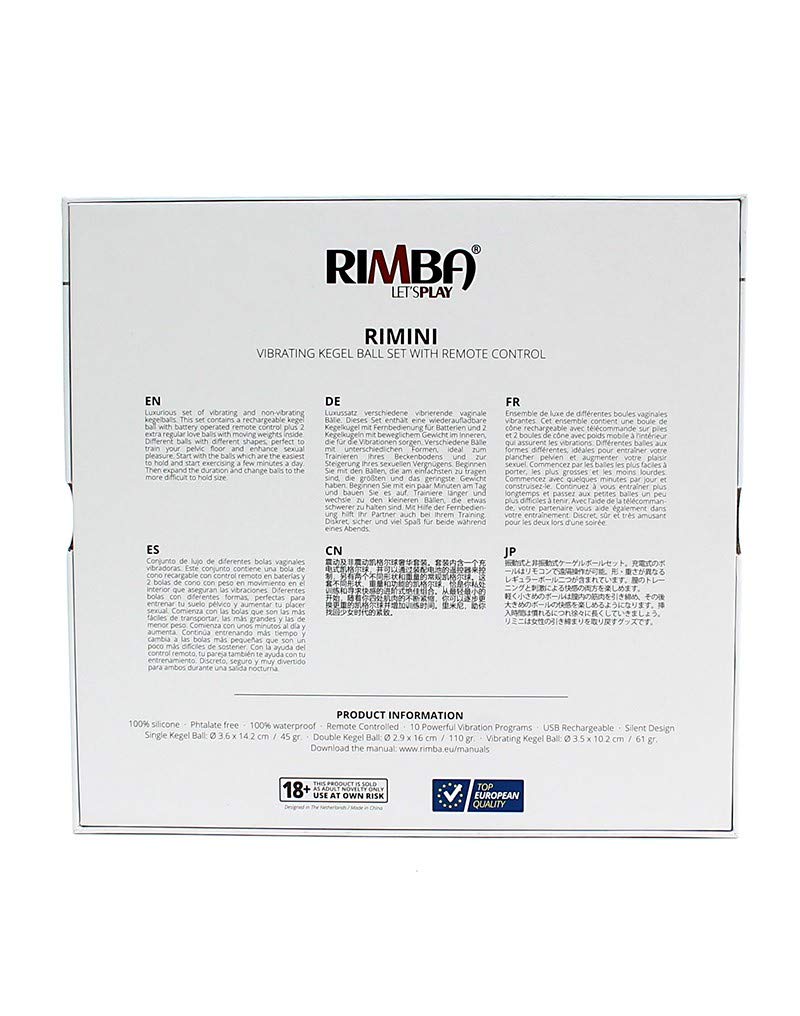 Rimba Rimini Boules de kegel Doré/Noir Ø 3.6 x 14.2 cm/Ø 2.9 x 16 cm/Ø 3.5 x 10.2 cm