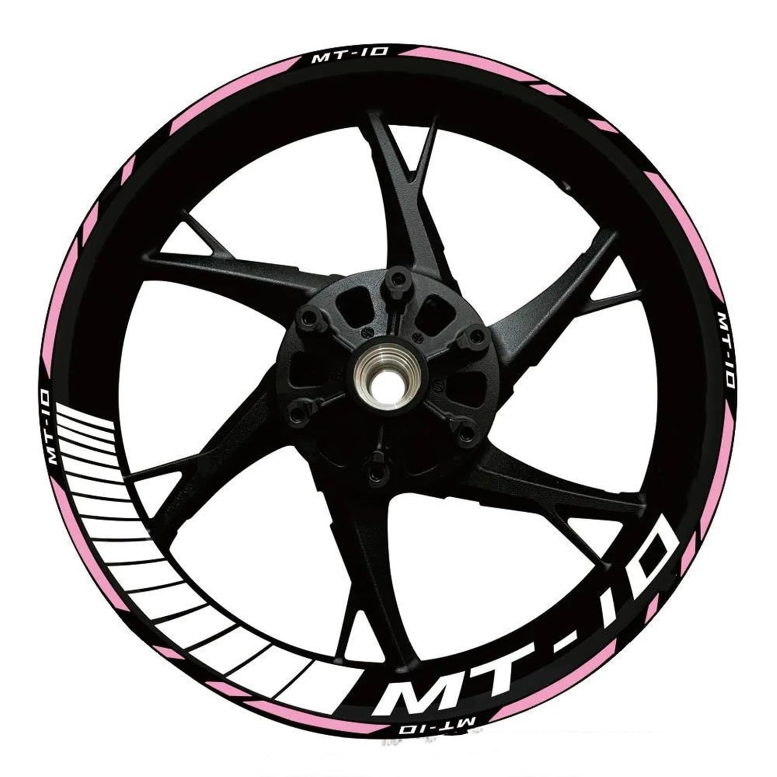 Stickers Motorcycle Accessories Reflective Rim Edge Stripes Wheel Stickers for Yamaha MT10 MT-10(Style 25)