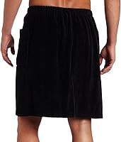 Vista 2 de Toalla de algodón Terry para hombre, color negro, pequeña y mediana, Negro