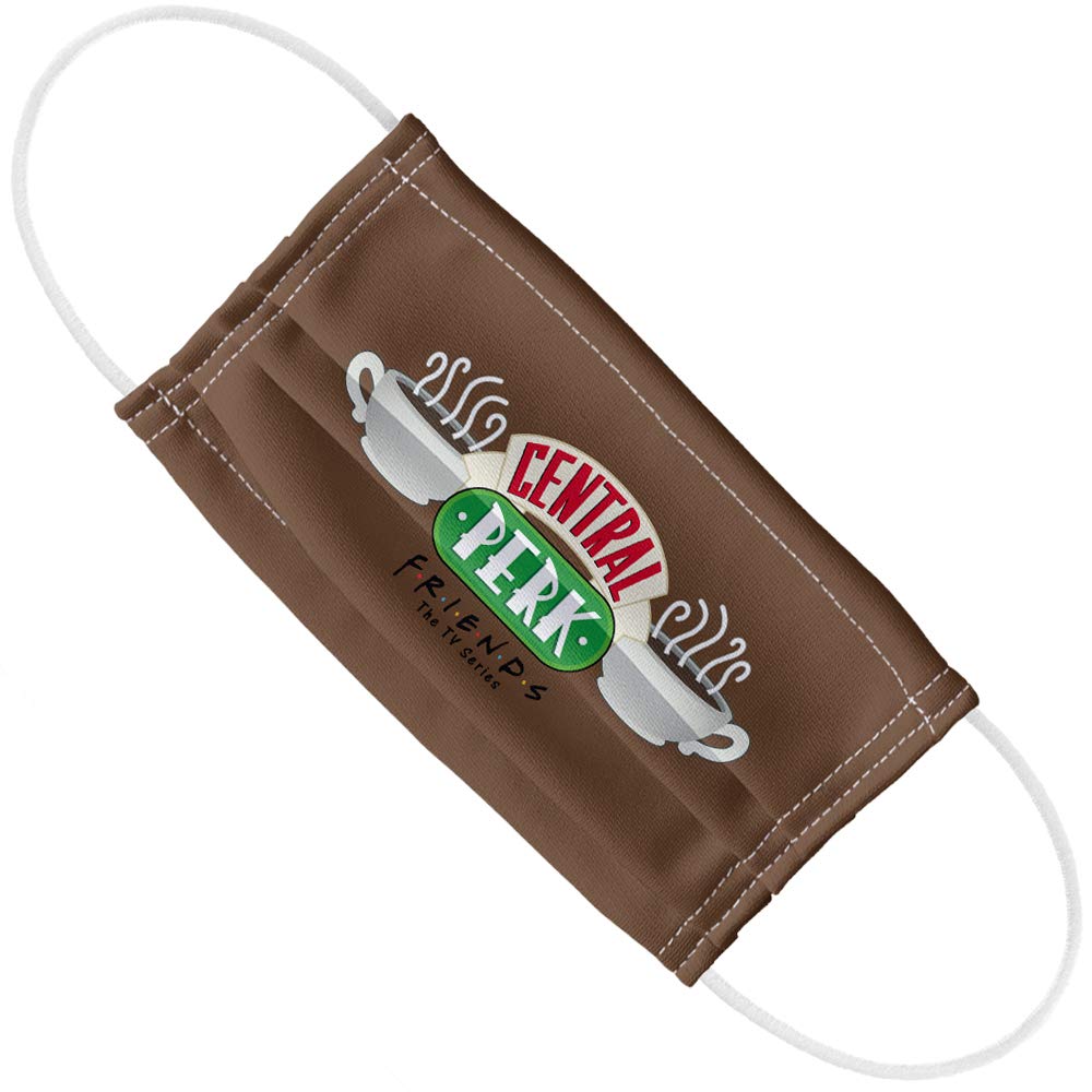 Popfunk Friends Central Perk Logo 1-Ply Reusable Face Mask Covering with Adjustable Nose Wire, Unisex