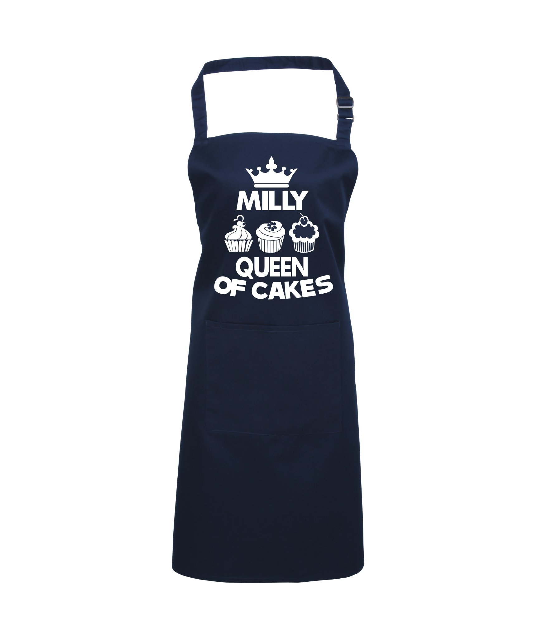 Edward Sinclair Unisex Navy | Personalised | Queen Of Cakes | Cooking | Baking | Apron