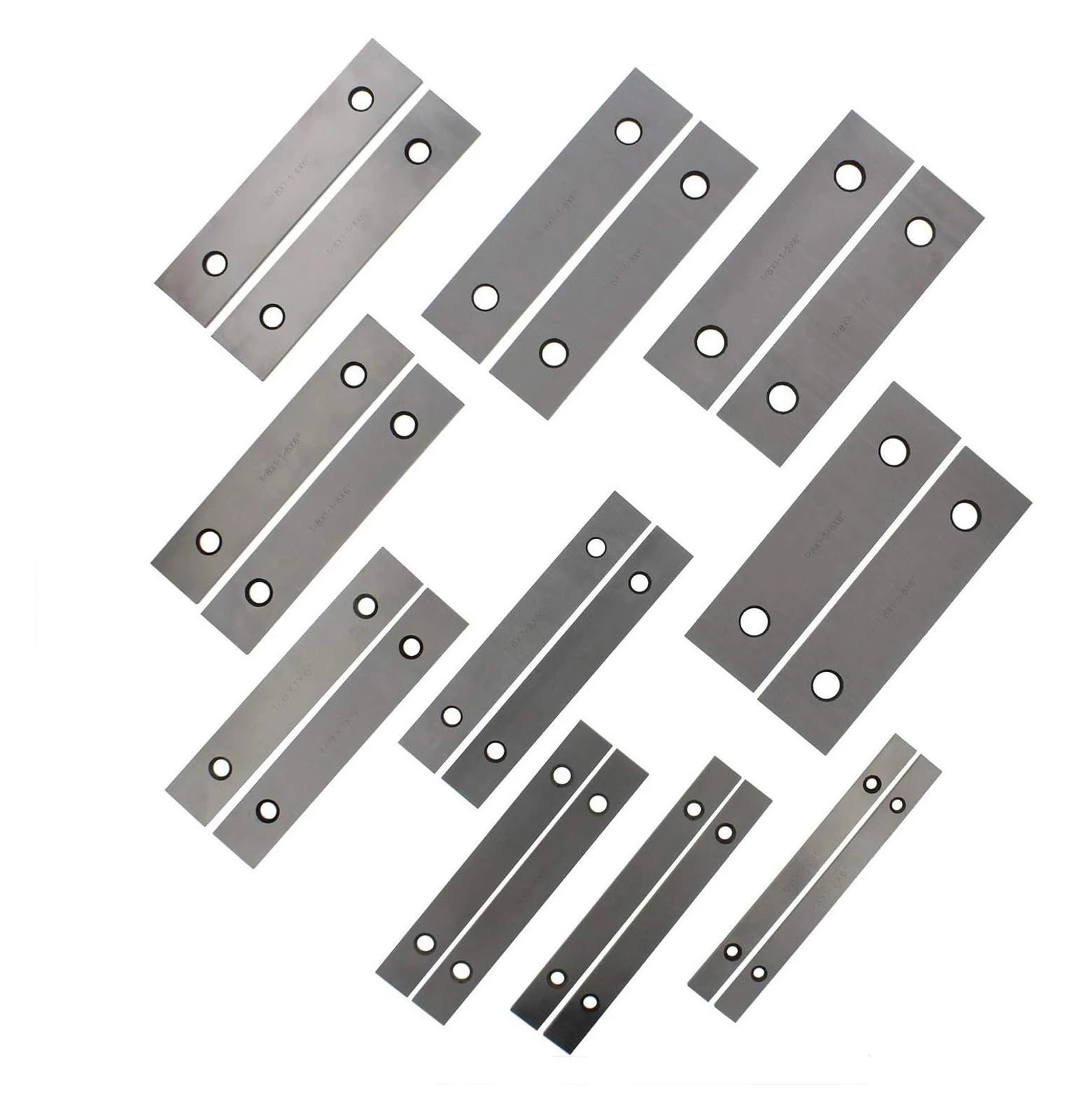 Produkty Kalibracyjne 10 Par 1/8" Precyzyjny Zestaw Bloków Równoległych Narzędzie Pomiarowe Miernika Narzędzi Pomiarowych Podkładka Konturowa