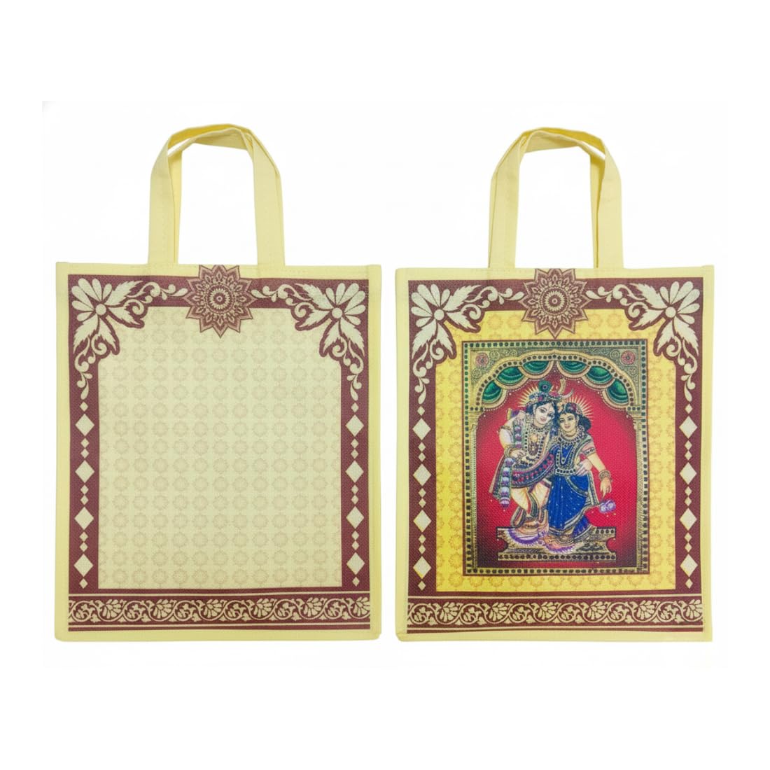Printed Non-Woven Gift Bags | 50 Pcs Pack | Return Gift Bags for Weddings, Functions, Temples & Events | Reusable Eco-Friendly Carry Bags-picture-54