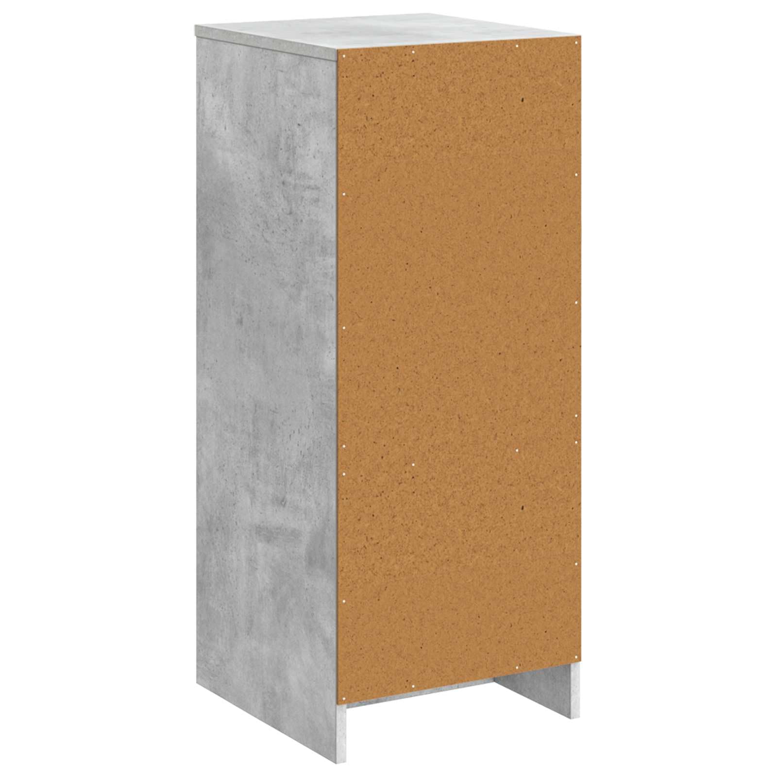 Armario de baño gris hormigón de madera 35 x 36,5 x 85 cm con cajón y puerta, armario bajo compacto para cuarto de baño, práctico espacio de almacenamiento y orden en el inodoro de invitados