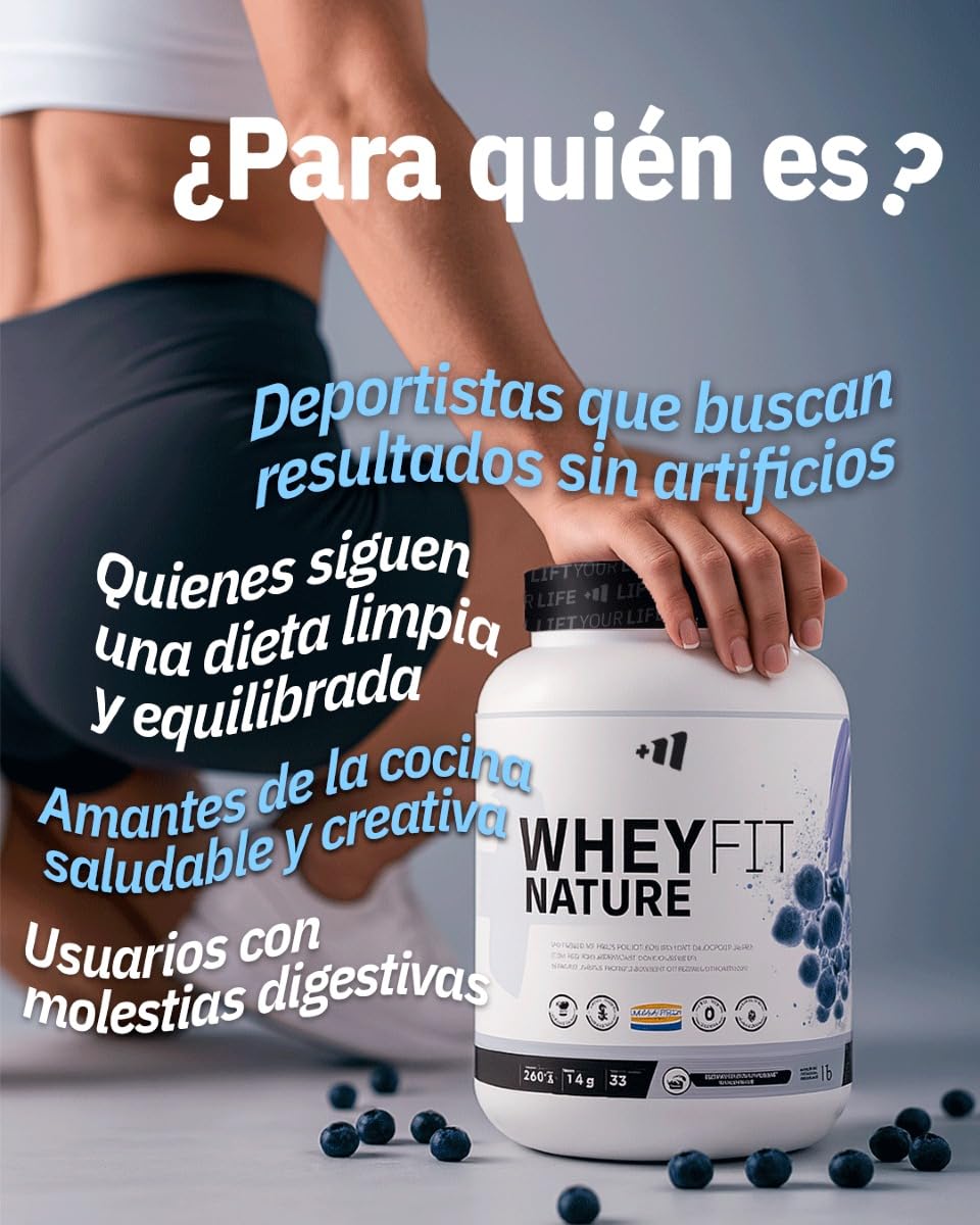 MASmusculo - Whey Fit Nature 2Kg - Proteína de Suero Leche 100% Natural - Sin edulcorantes ni aromas artificiales - Sín Azúcares - Sabor Chocolate