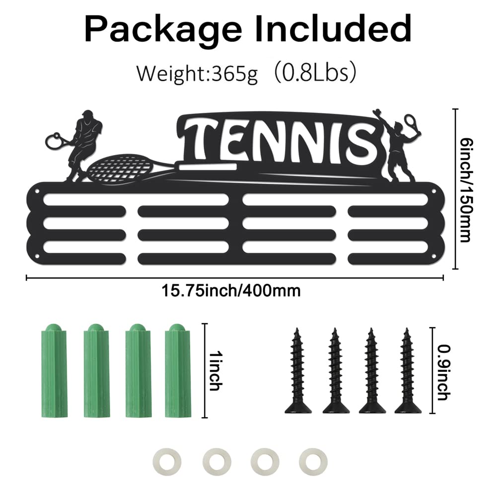 Portamedaglie Sportivo Superdant - Per 60+ Medaglie, Montaggio A Parete, Acciaio Nero, Design Ginnastica - Foto 7