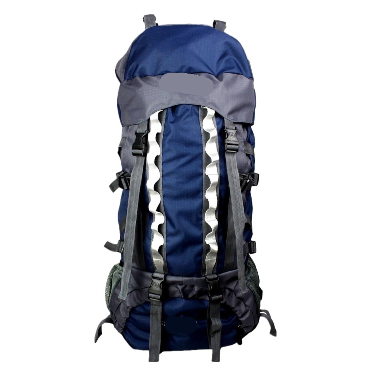 Zaino da Viaggio Sportivo Zaino da Trekking in Nylon da 80 Litri per Campeggio E Alpinismo per Alpinismo Arrampicata(Navy Blue)