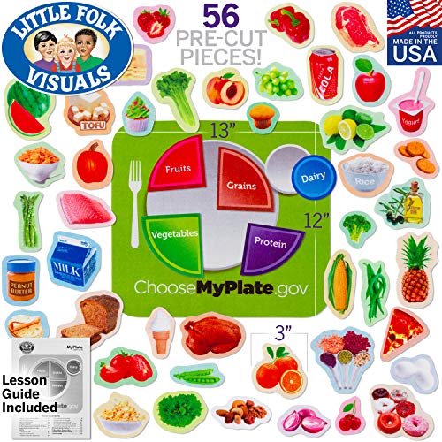 Little Folk Visuals My Plate Precut Flannel/Felt Board Figures, 56 Pieces Set - Thumbnail 2