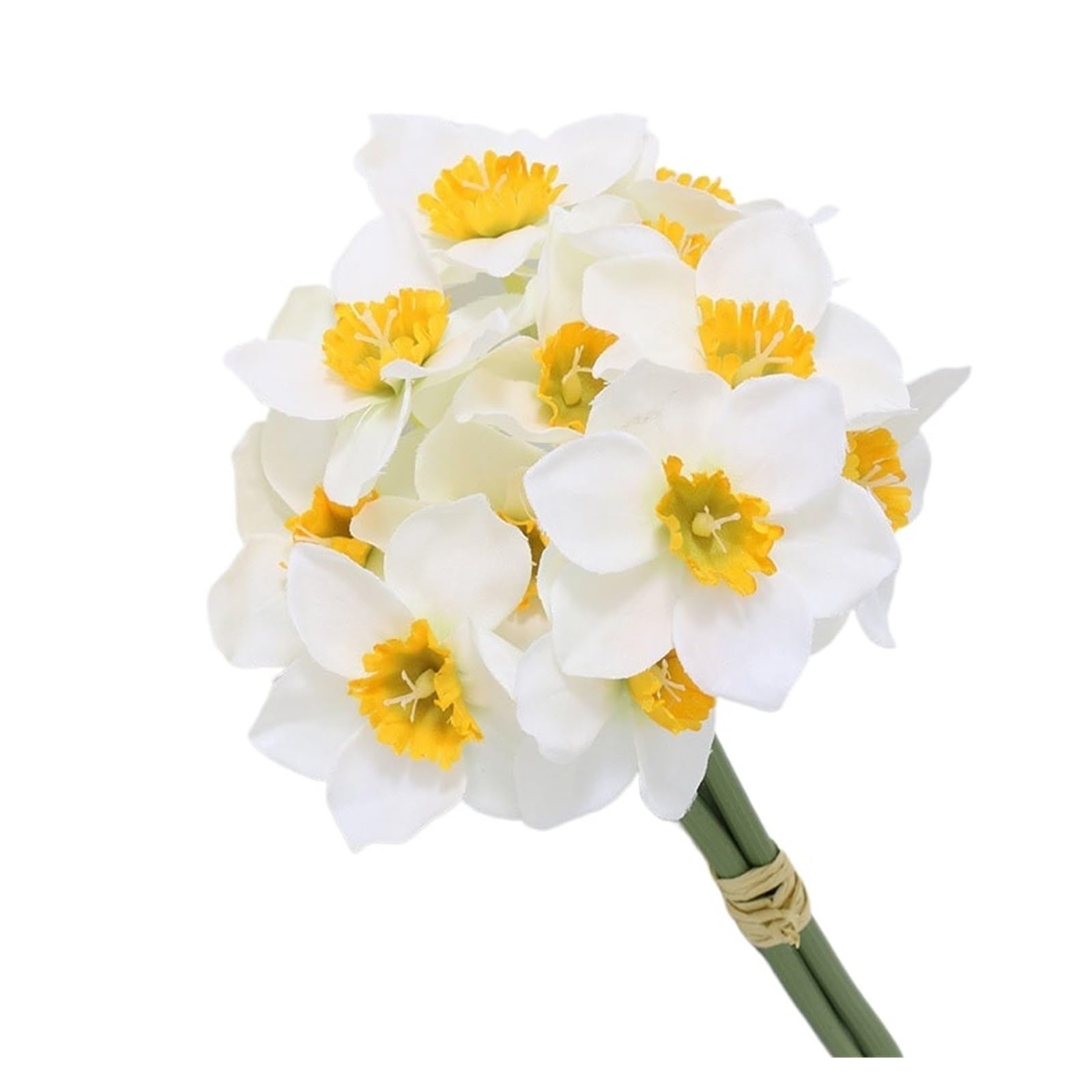 Casetlong 1pc Simulation Flower Bouquets Home Decoration Artificial Flowers Wedding(White)
