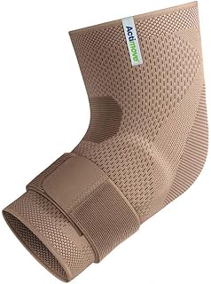 Actimove Everyday Supports Elbow Brace| Elbow Support with Pressure Pads & Strap for Tendonitis, Tennis Elbow Brace, Golfers Elbow Treatment, Arthritis, Workouts, Overuse | Beige - Choose Your Size