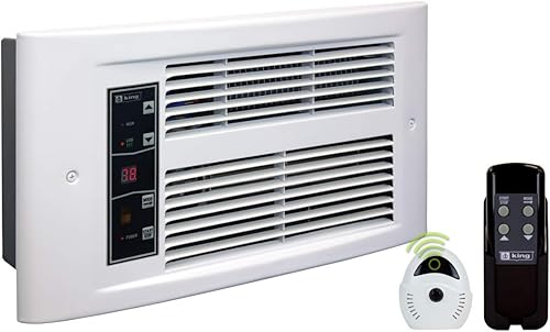 Miniatura 10 de KING PX1215-ECO-WD-R PX ECO2S Calentador eléctrico de pared de 2 etapas, 1500 W120 V, paloma blanca
