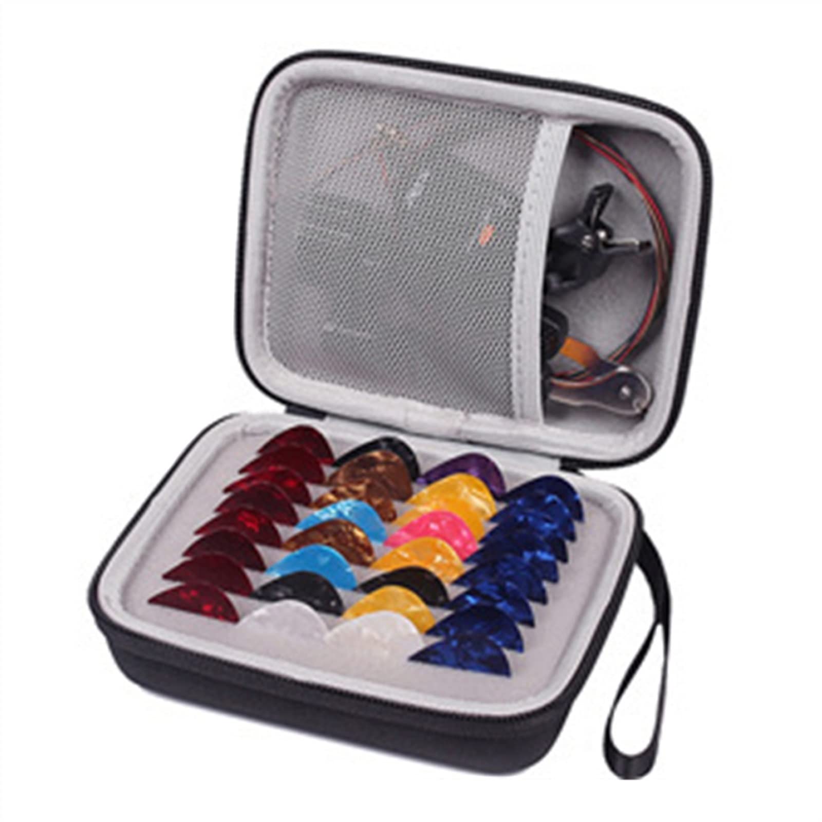 66 Sztuk/zestaw Zestaw Akcesoriów Gitarowych Zmiana Narzędzia String Pick Capo Tuner Narzędzia Gitarowy dla Początkujących (Color : 01)
