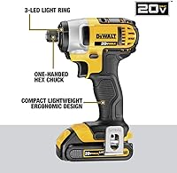 Vista 7 de DEWALT Kit combinado 20V MAX, compacto de 7 herramientas (DCK720D2)