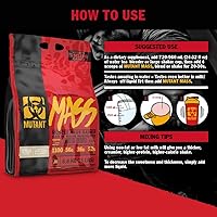 Vista 5 de Bono de tamaño y fuerza definitivo Mutant Mass Gainer, para aumentar las libras deseadas, 637058, 1, 1