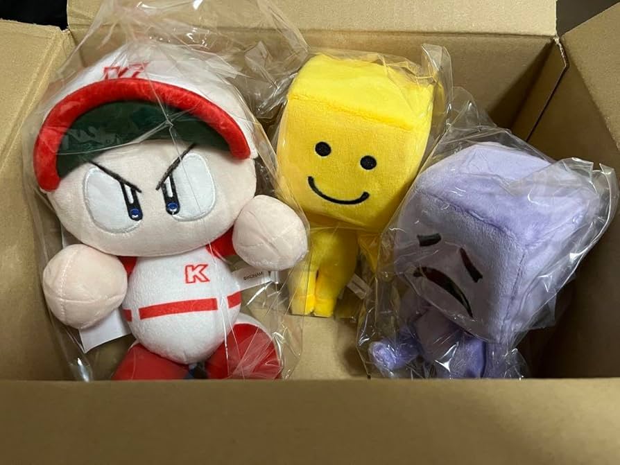 KONAMI - パワプロくん、パワポケくん、調子くん絶好調.絶不調ぬいぐるみセット 新ノベルティ追加！「調子くん ぬいぐるみ」絶不調バージョンが