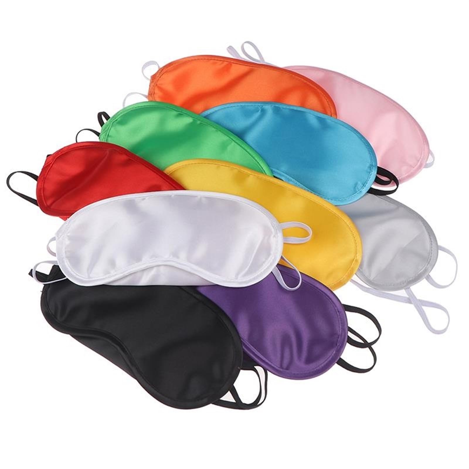Máscaras para dormir Zero Eye Pressure Blackout pa Máscara de seda for ojos, 1 pieza, máscara de seda for ojos, antifaz for cubrir los ojos, antifaz suave(White)