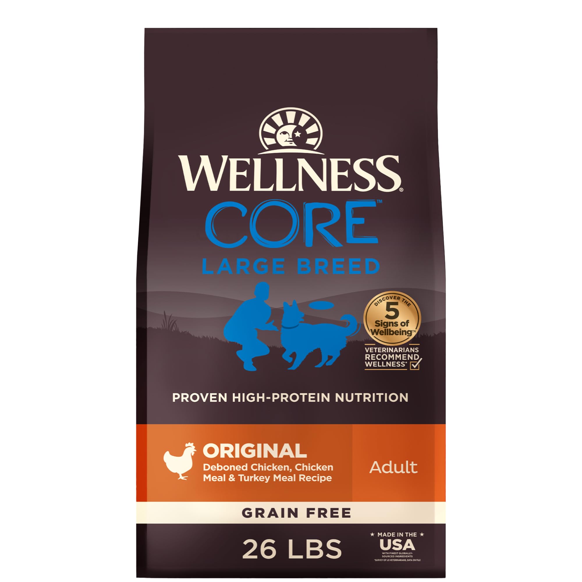 Wellness CORE Grain-Free High-Protein Large Breed Adult Dry Dog Food
