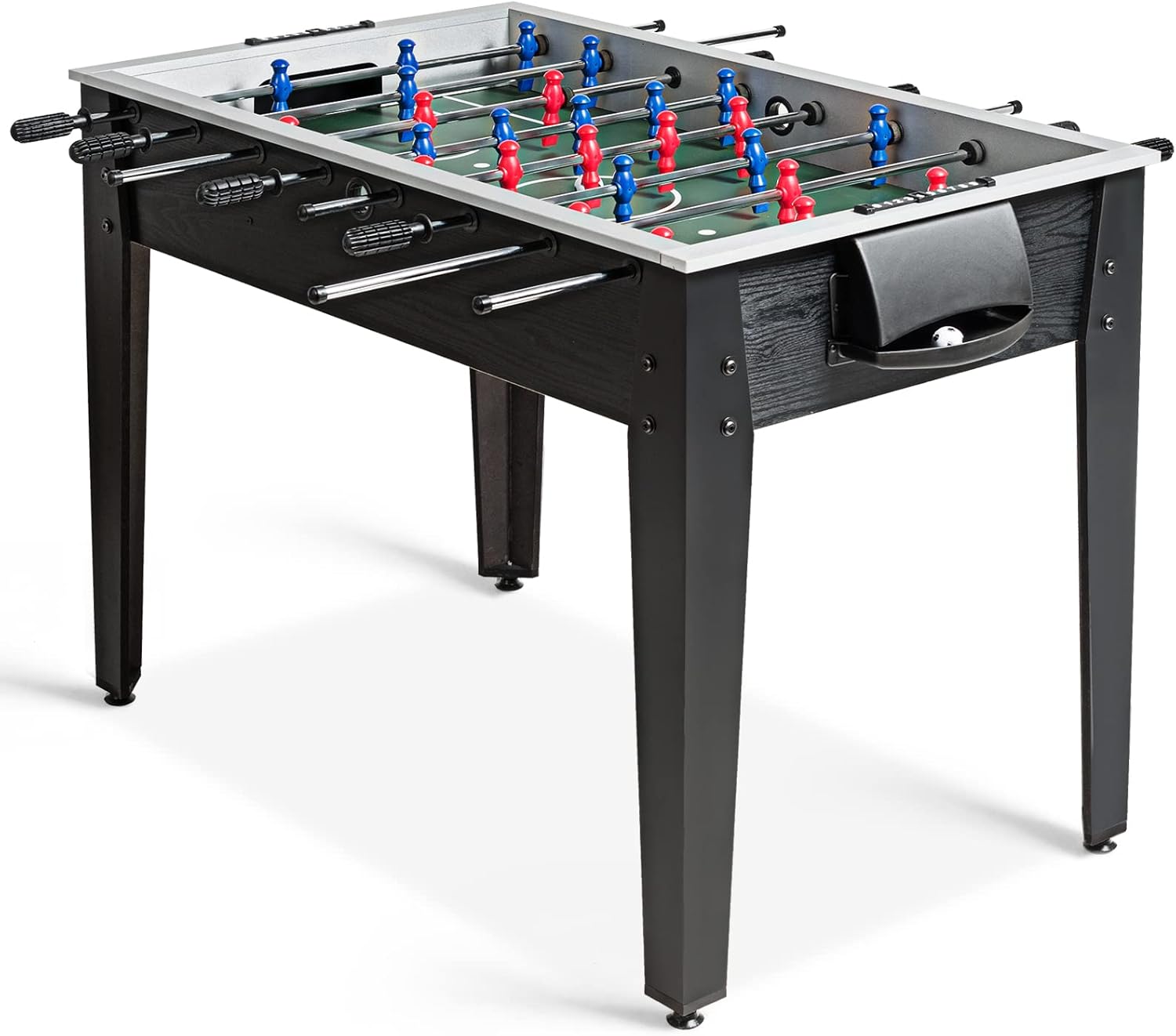 Goplus 48&amp;#39;&amp;#39; Foosball Table, Wooden Soccer Games Table w 2 Footballs, Score Keepers, Indoor Home, Game Room, Arcade Competition Sized Football Table for Adult Kids Youth