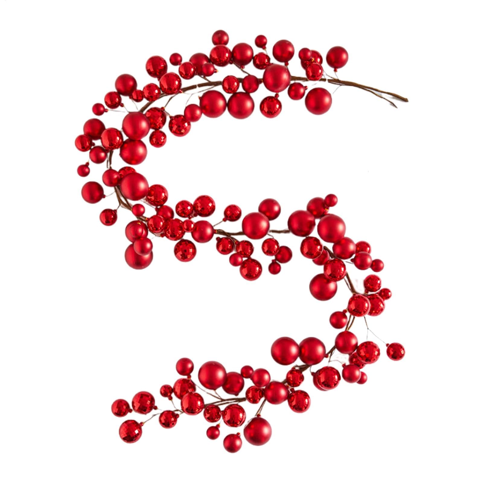 Guirnalda con Bolas para Árbol Navideño Decoración Ajustable