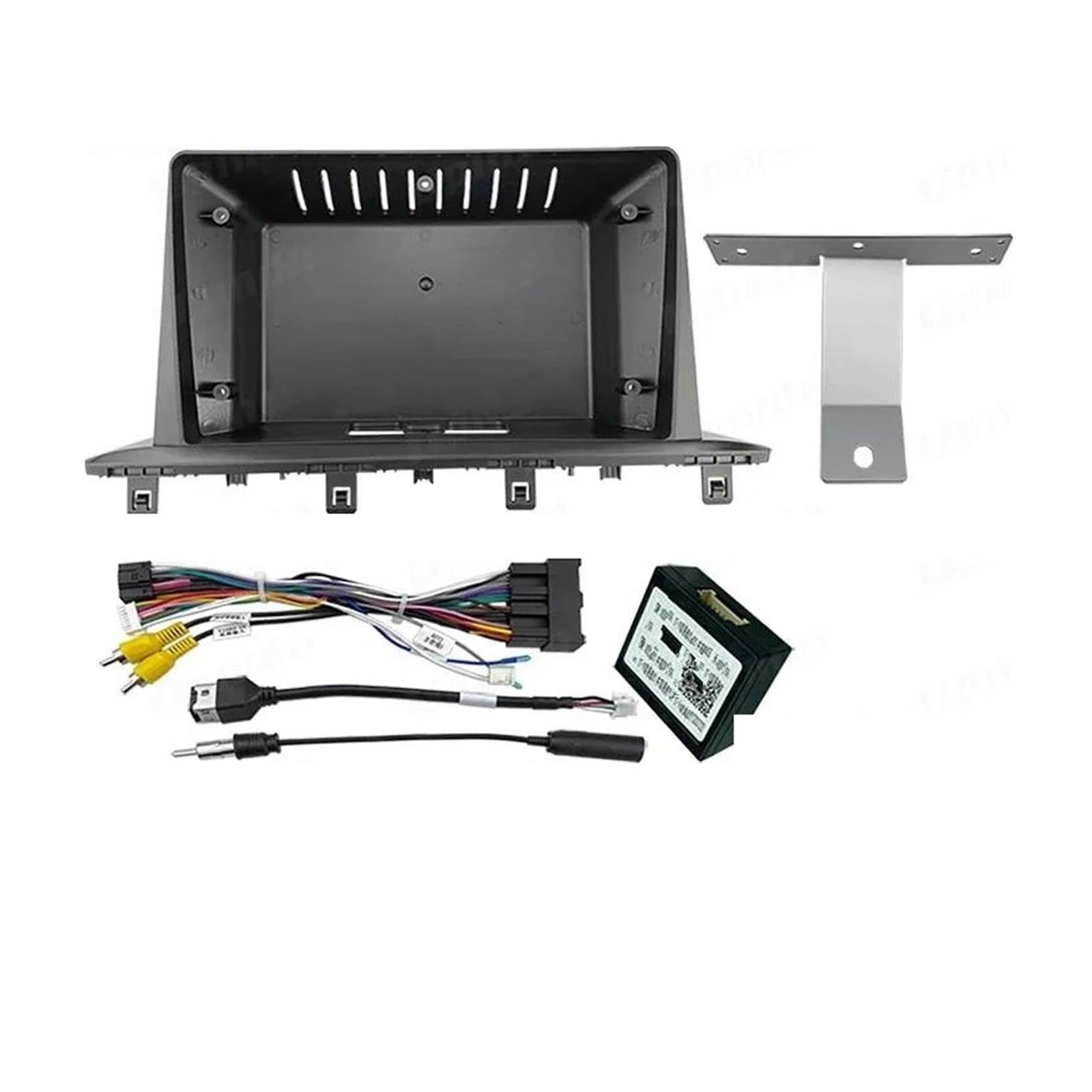 Radio Panel Set 2 Din 9 Pulgadas Para Dongfeng Para Fengxing Para Joyear Para X5 SX6 T5 2017-2019 Radio Coche Marco Panel Fascia Plástico Cable CAN-Bus Fascia Marco