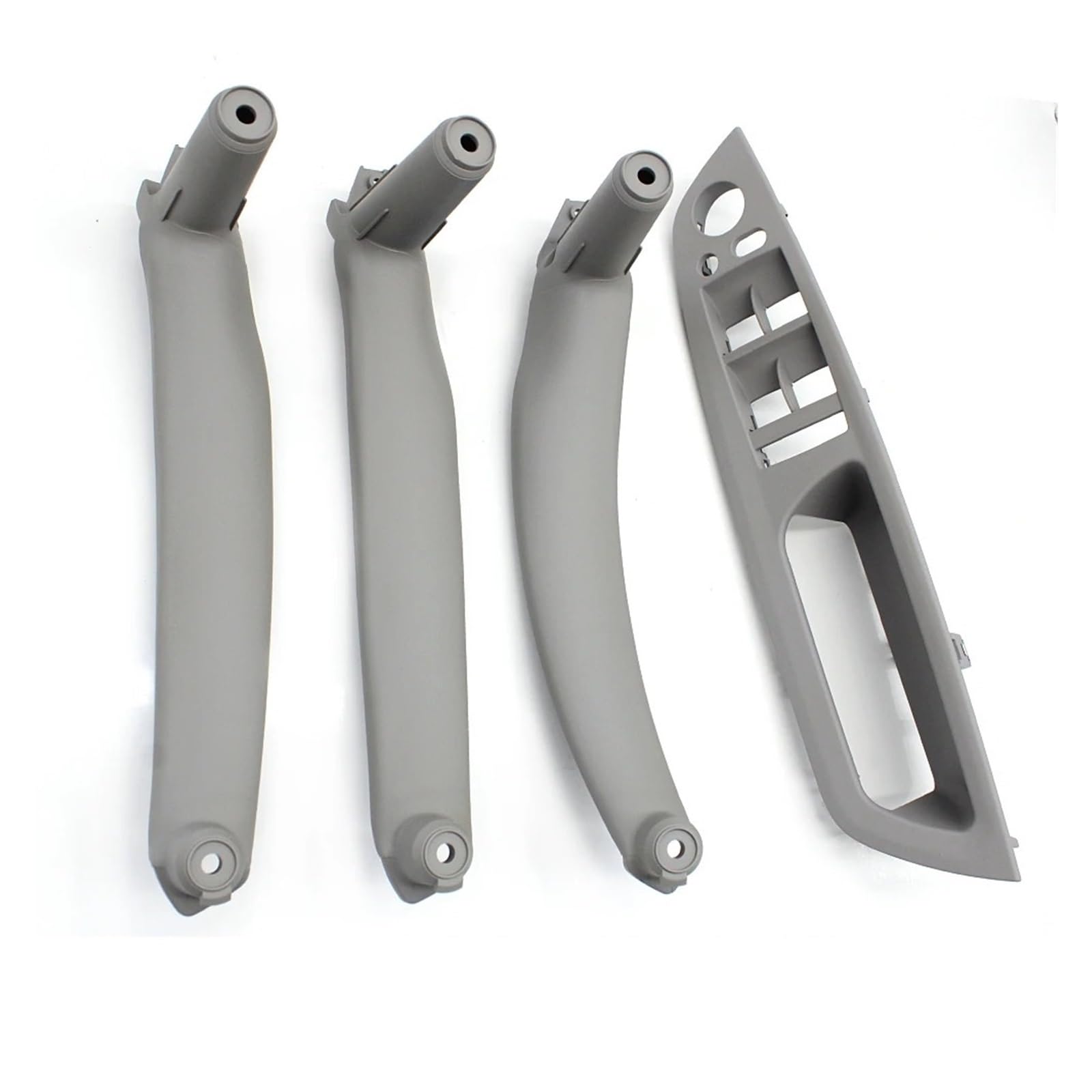 HTUHBCX Interior Door Handle for X5 for X6 E70 E71 2007-2013 LHD RHD 4PCS Set Inteior Door Pull Handle Kit Replacement Parts(RHD Set Gray)