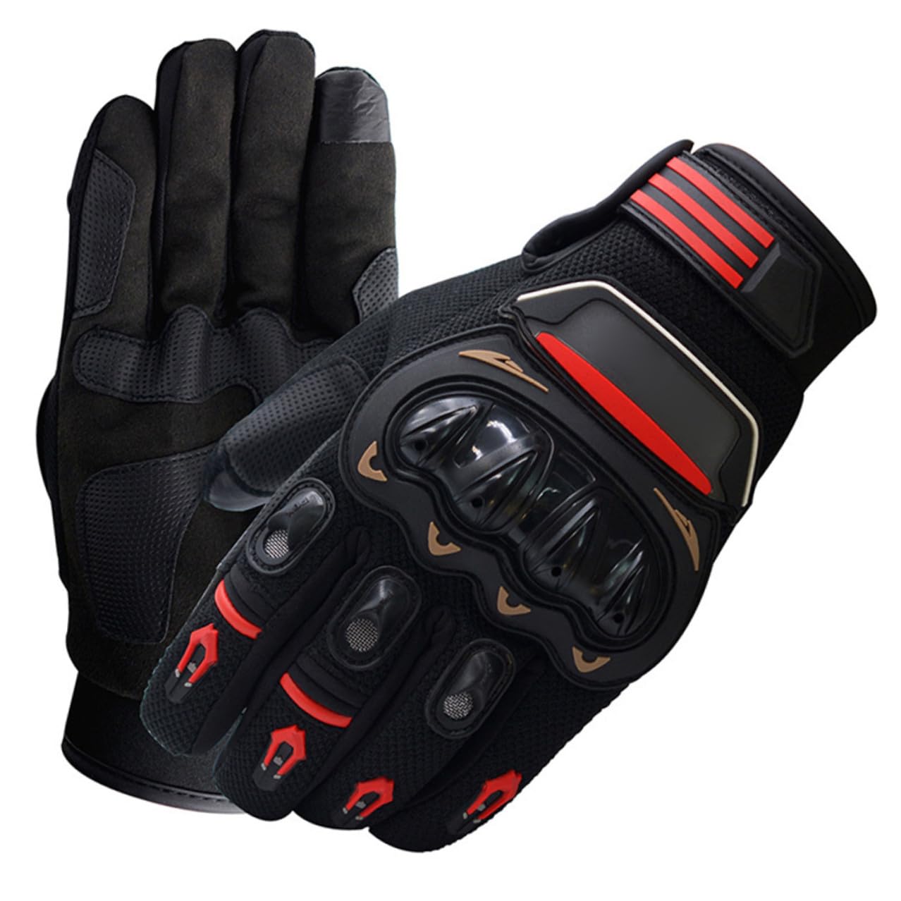 VALICLUD Touch Screen Motorcycle Riding Gloves Full Finger Waterproof Windproof Anti-Skid Gloves XL for Outdoor Cycling and Powersports