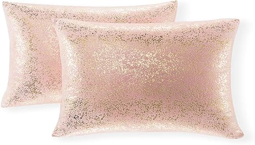 Xinrjojo - Juego de 2 fundas de almohada decorativas de lino y algodón, color liso, 18 x 18