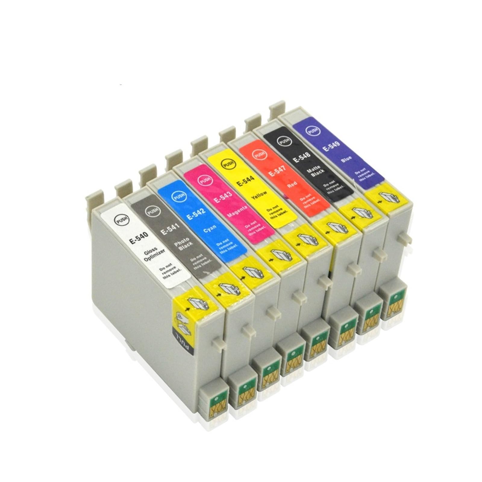 8 Cartuchos de Tinta T0540 T0541 compatibles con Epson R800.