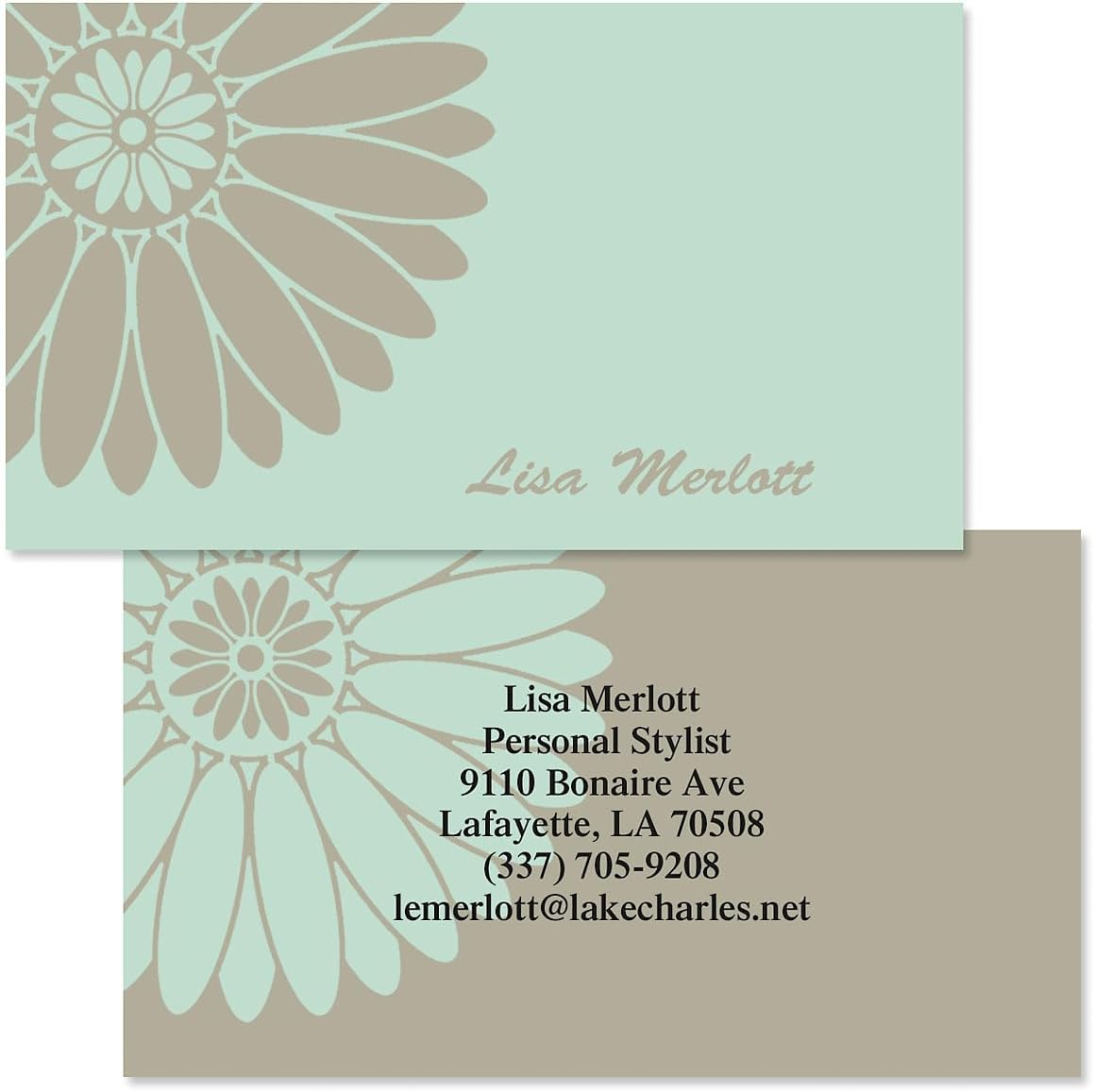 Colorful Images Serene Personalized Business Cards - 2" x 3 1/2", 250 Double Sided Custom Card Set Printed on Heavy Duty 80# Cover Paper Stock