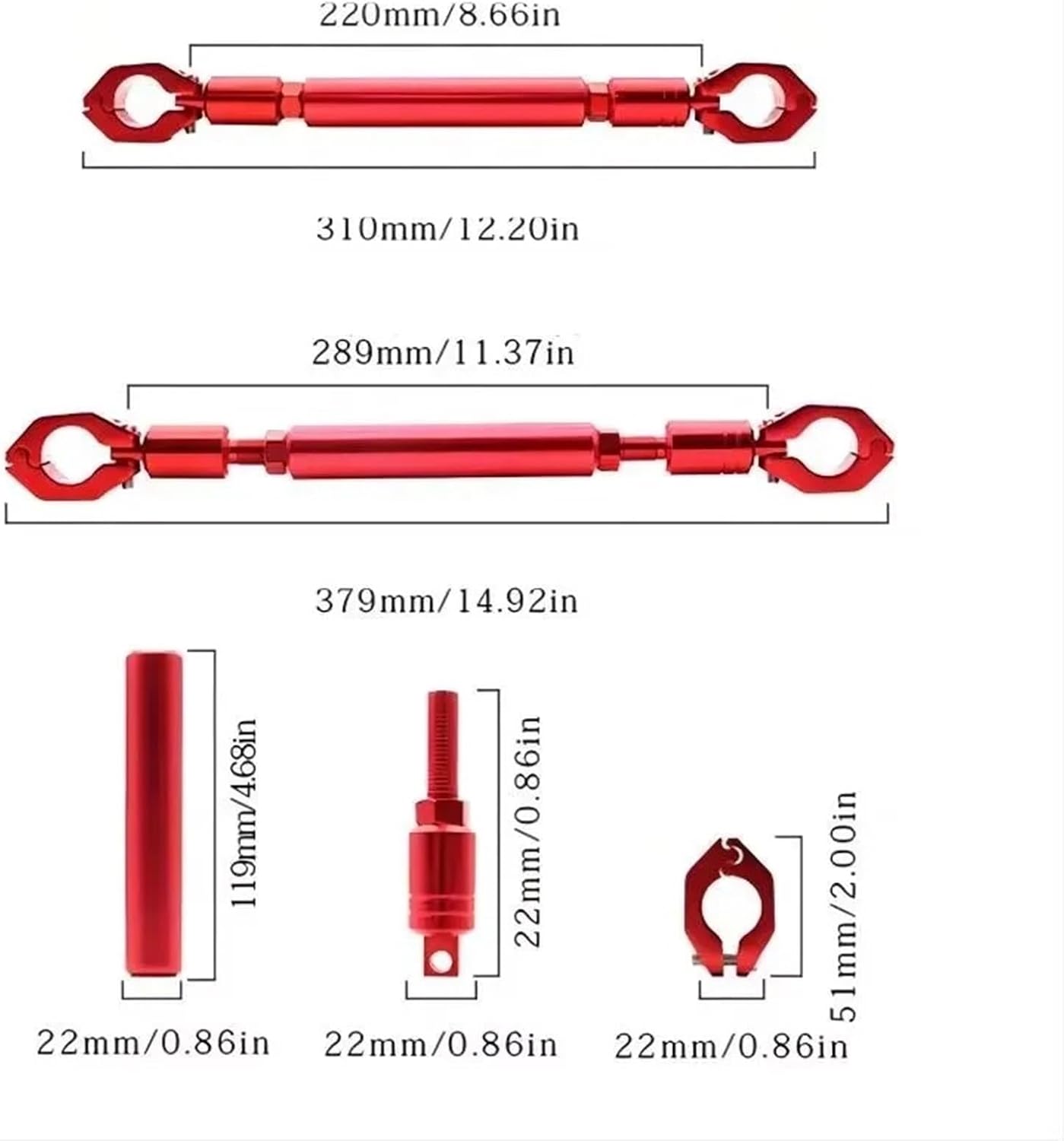 オートバイ部品 ハンドルバー補強バー ヴストロム 650 DL250 DL650 Vストローム DL1000 バイク用ハンドルバーク