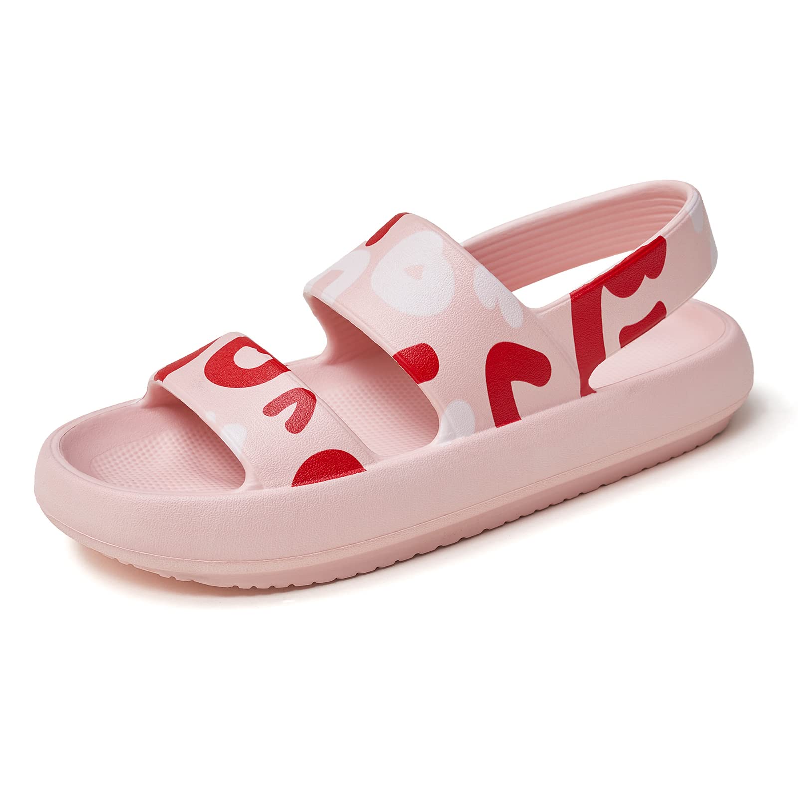 utuneSandals For Women,Casual Open Toe Cloud Slide Sandals Soft Thick Sole Non-Slip Indoor Outdoor Summer Sandal