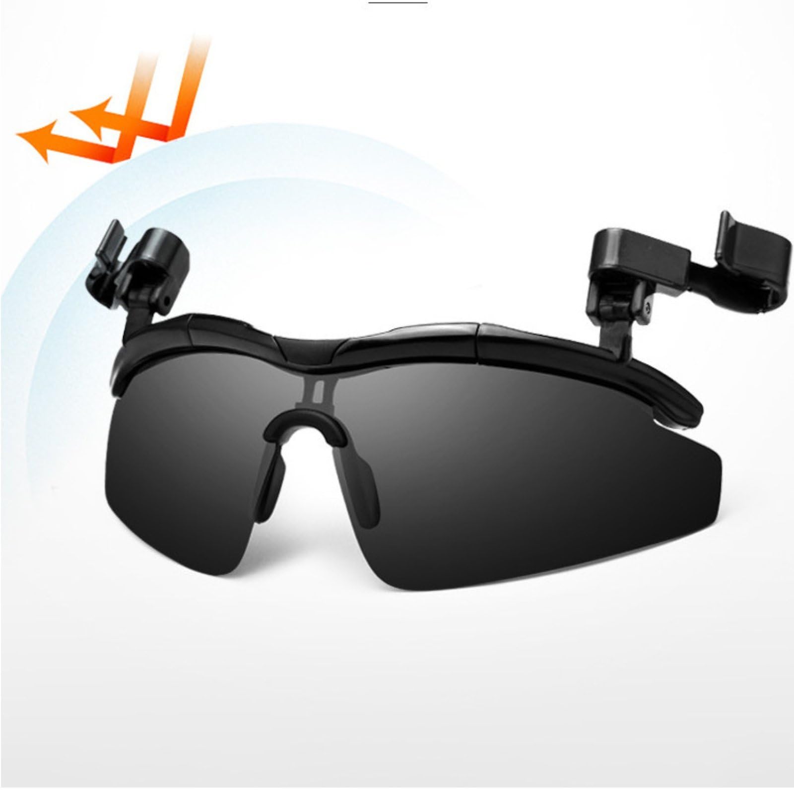 Gafas Abatibles Polarizadas Protección Gafas de Sol Flip Up Lentes de con Sol Clip para Golfistas, Deporte Al Aire Libre