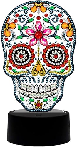 Pintura de diamantes Lámpara de noche Tarjeta de bricolaje Pintura decorativa Lámpara de noche Iluminación dormitorio Lámpara de noche DIY Diamond