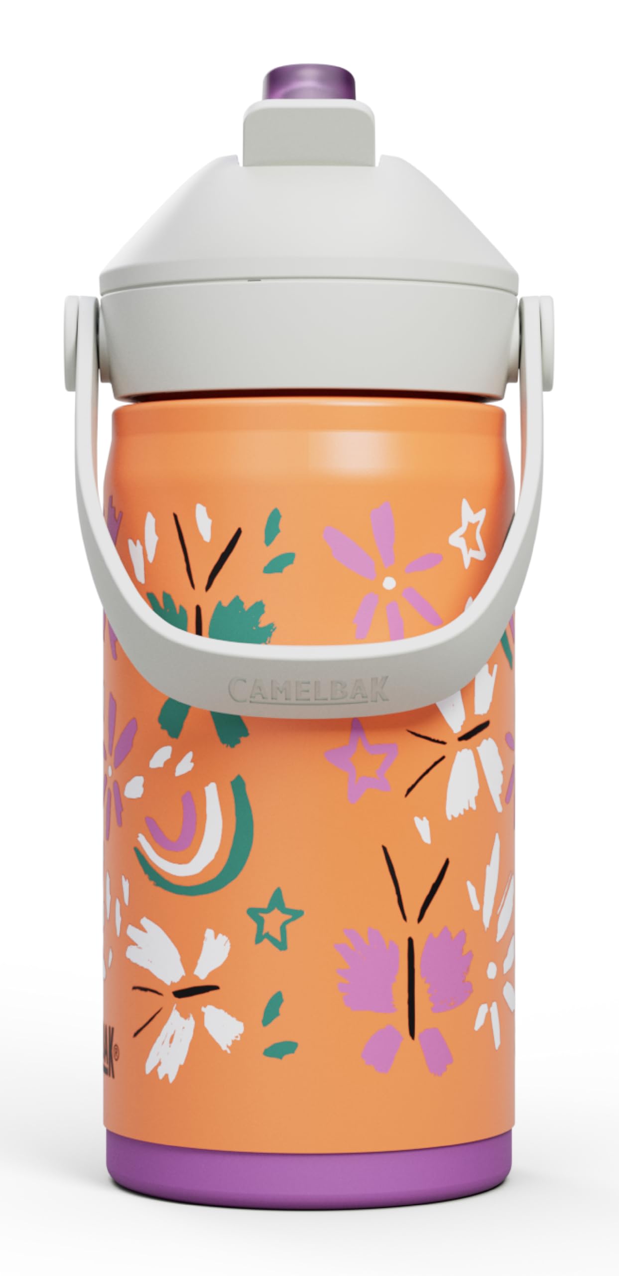 CAMELBAK THRIVE FS KIDS VSS 12OZ Trinkflasche Sport – Vakuumisolierter Edelstahl – Auslaufsicher – Hält Wasser kalt – Für kleine Abenteurer – Butterfly Rainbow, Größe: OS